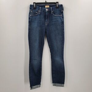 Mother The Looker Ankle Fray Skinny Jeans Size 24 Girl Crush B7
